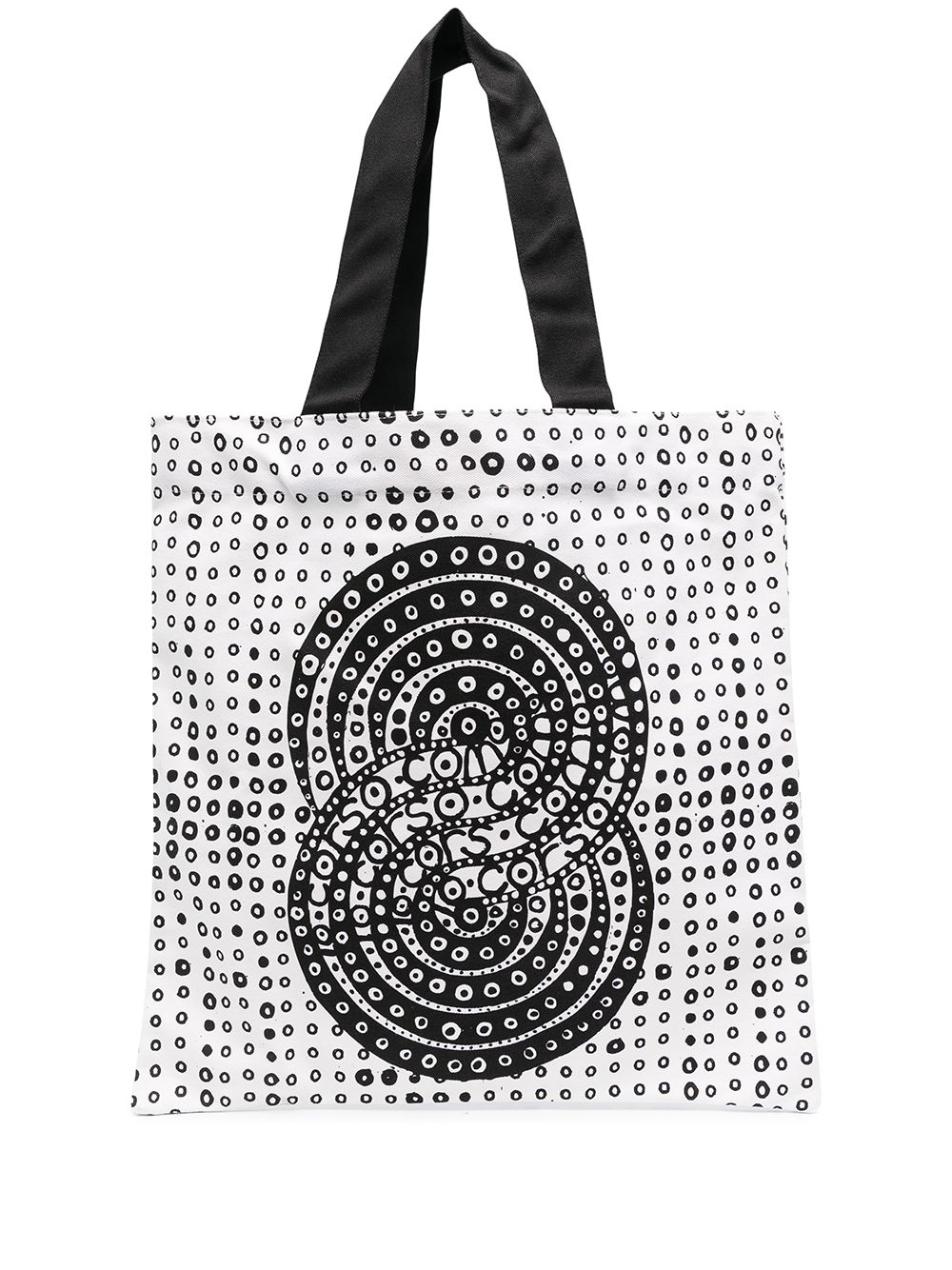 10 CORSO COMO logo图案印花托特包 - 白色