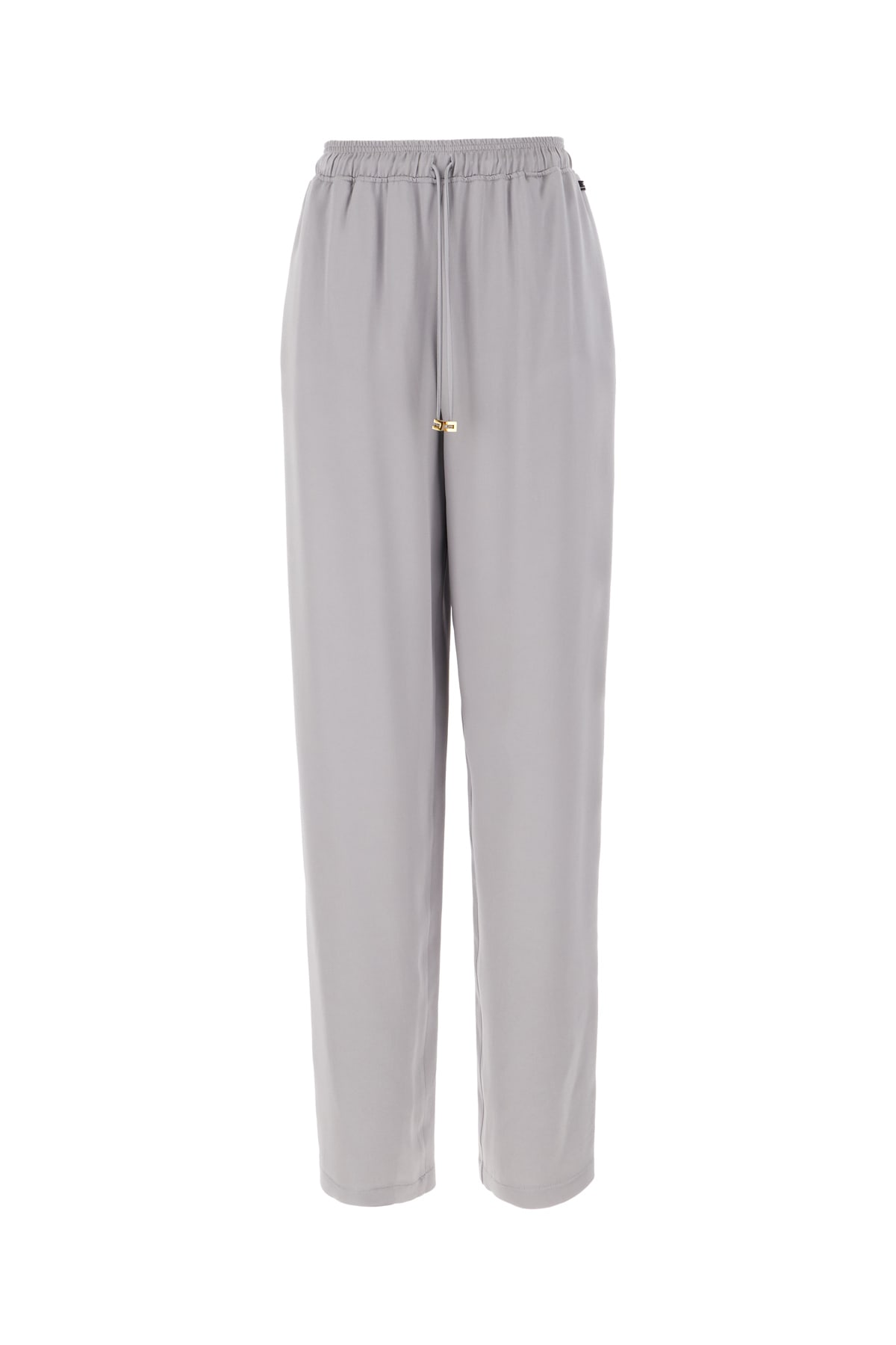 Elisabetta Franchi Grey Acetate Blend Pants