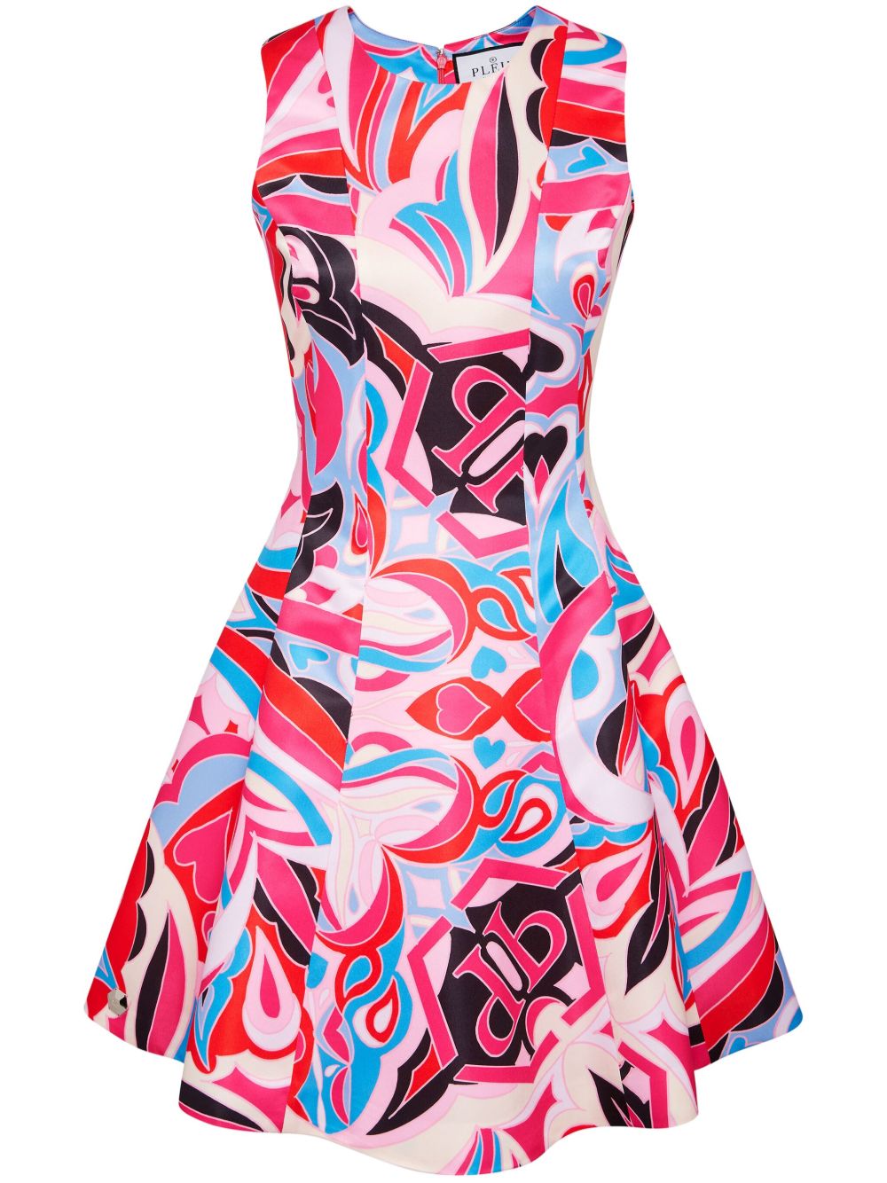 Philipp Plein Colorful Circus 伞形连衣裙 - 粉色