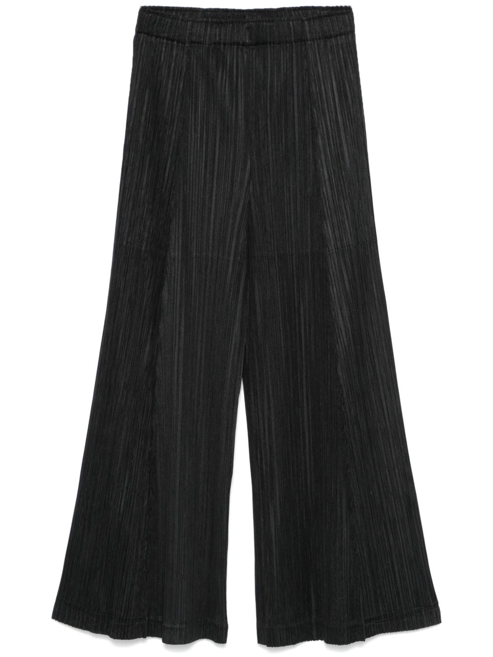 Pleats Please Issey Miyake Thicker Bottons 2 阔腿裤 - 黑色