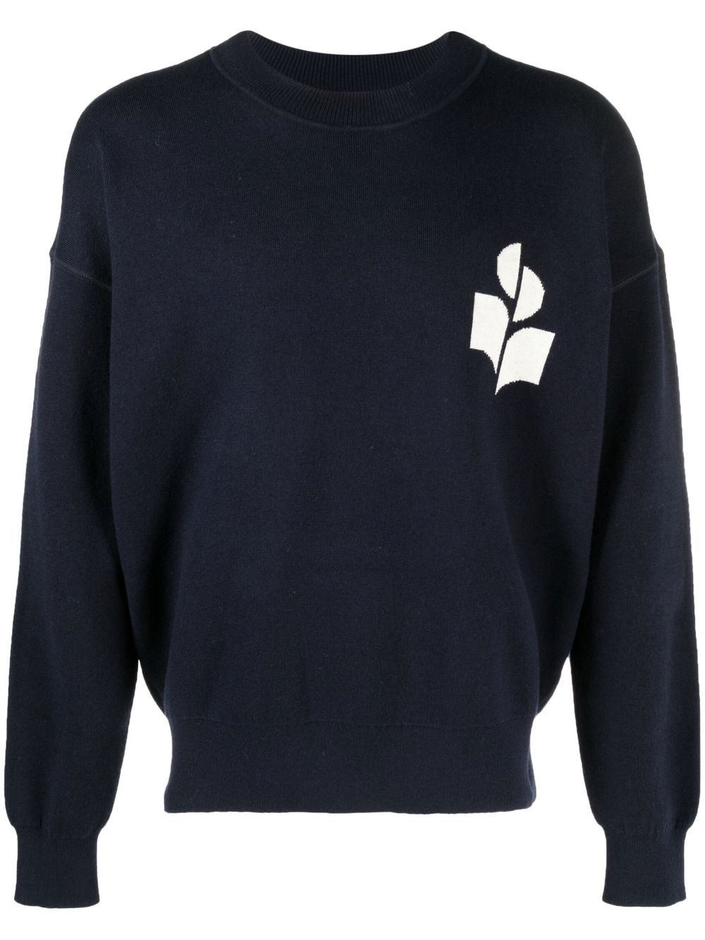 MARANT logo印花卫衣 - 蓝色
