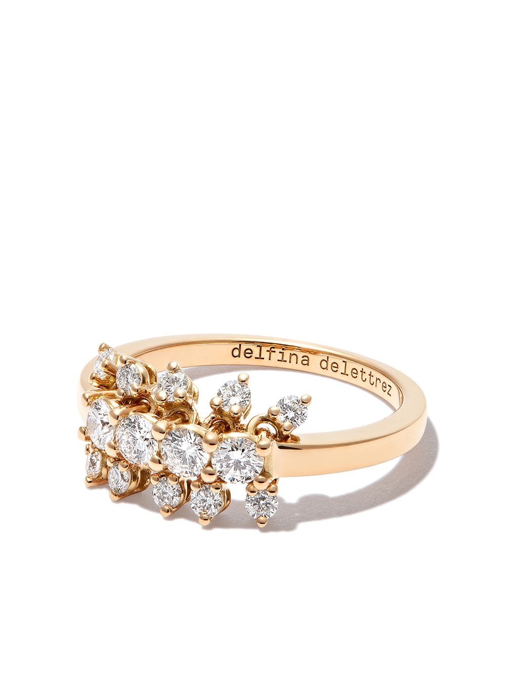 Delfina Delettrez Dancing Diamonds 18K黄金戒指 - 金色