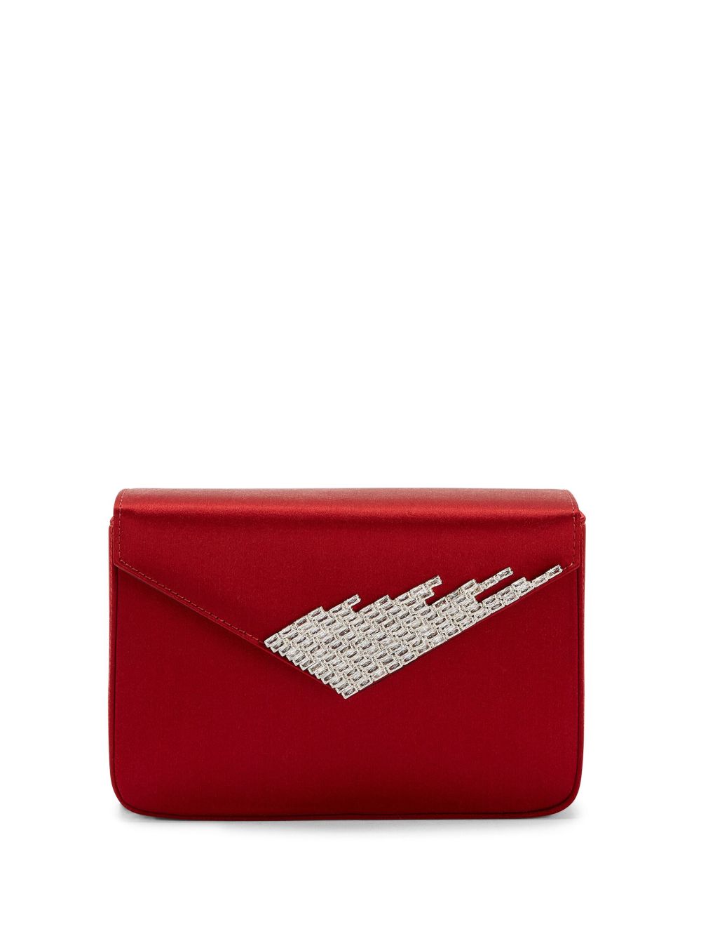 Giuseppe Zanotti Iveery 缎面手拿包 - 红色