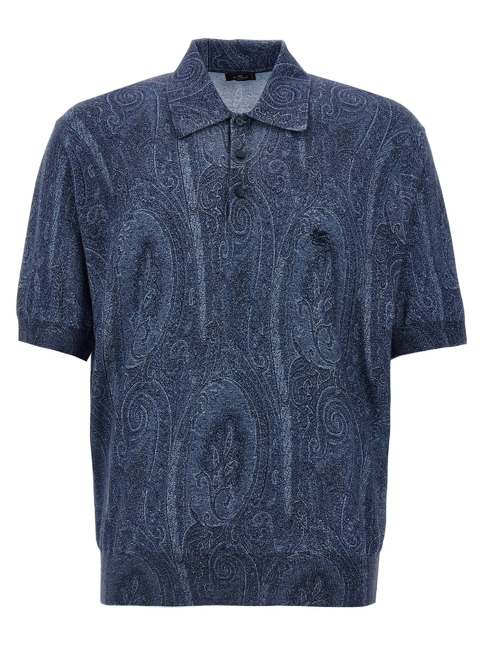 Etro佩斯利Polo衫