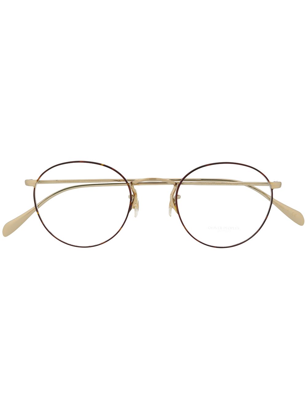 Oliver Peoples Coleridge圆框眼镜 - 褐色