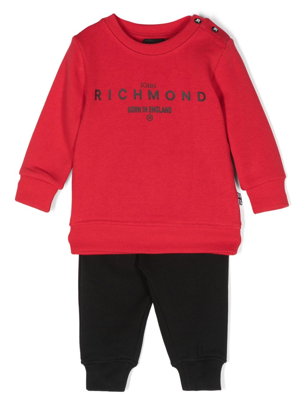 John Richmond Junior logo印花运动套装 - 红色