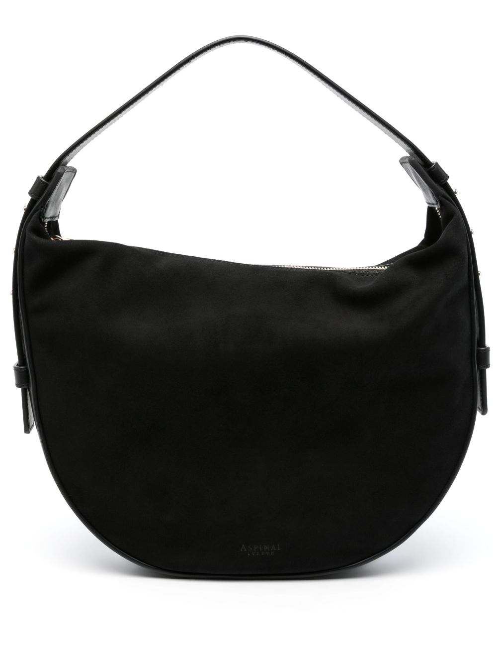 Aspinal Of London Hobo Crescent 单肩包 - 黑色