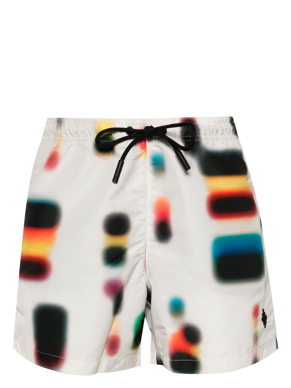 Marcelo Burlon County of Milan 图案印花抽绳泳裤 - 中性色