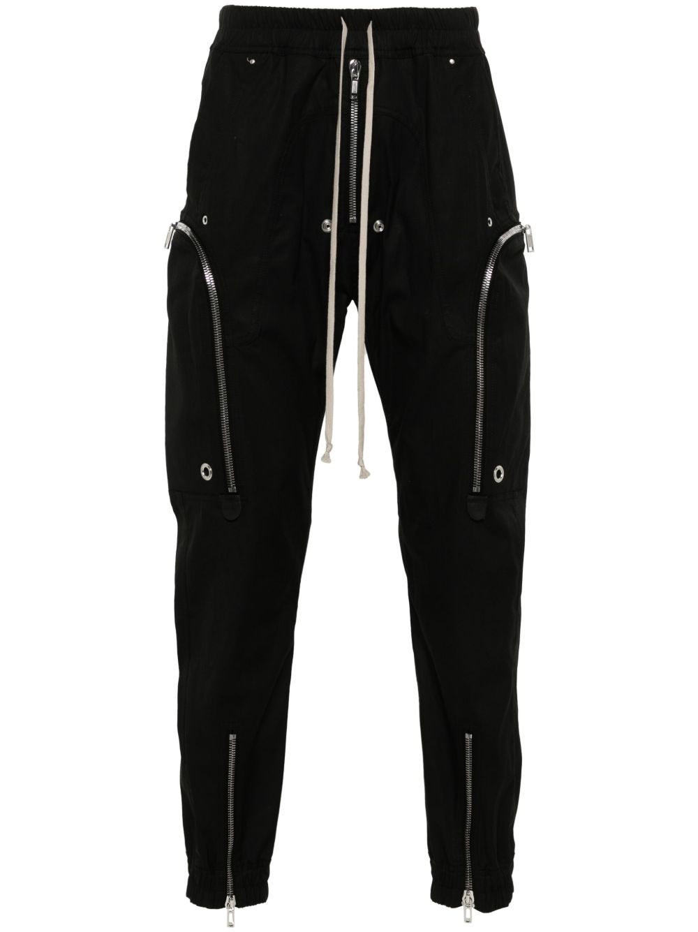 Rick Owens Bauhaus 棉工装长裤 - 黑色