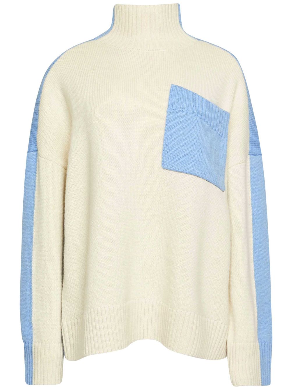 JW Anderson 双色毛衣 - 白色