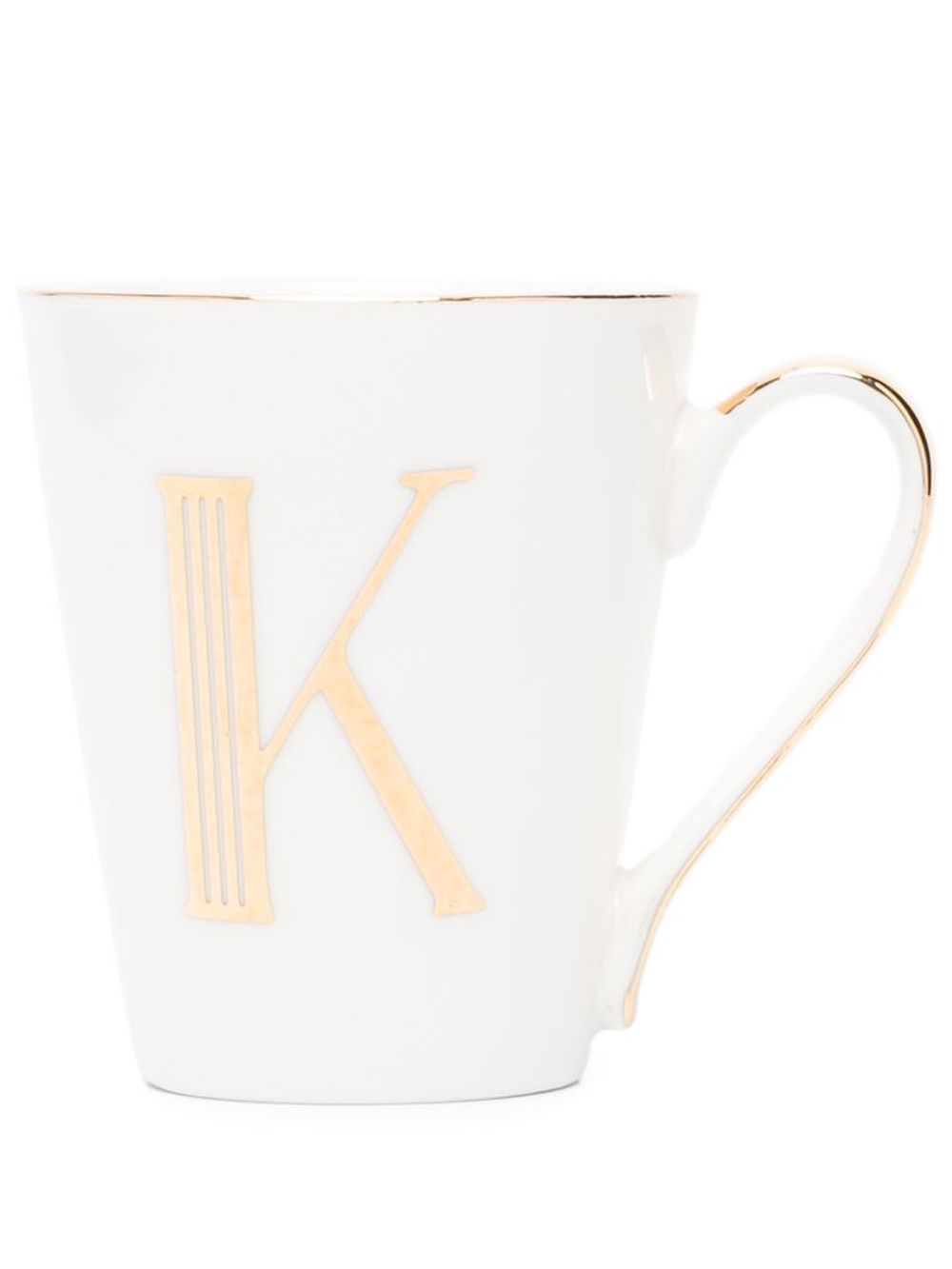 Bitossi Home Letter-K 陶瓷马克杯 - 白色