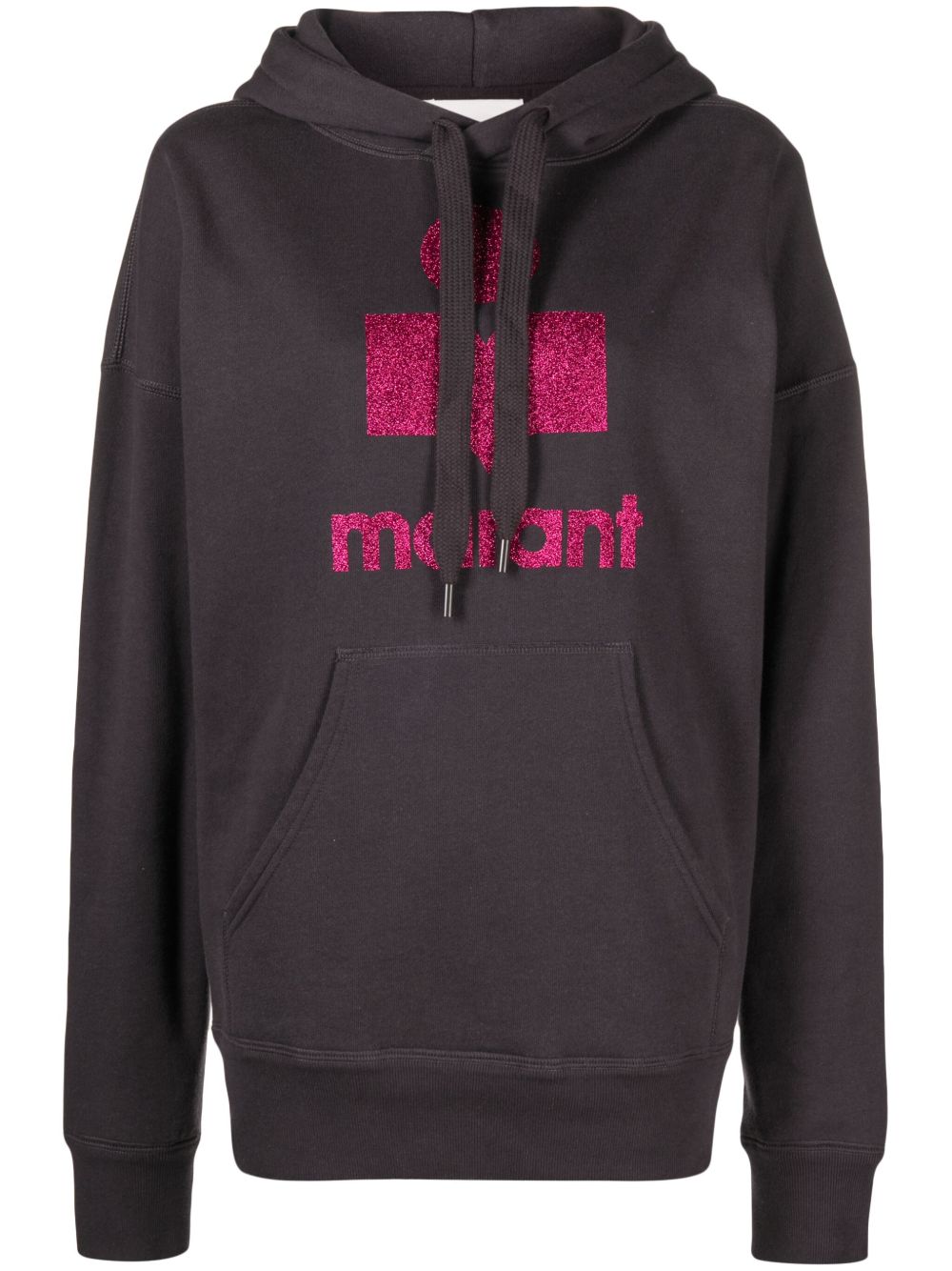 MARANT ÉTOILE Mansell logo印花连帽衫 - 褐色