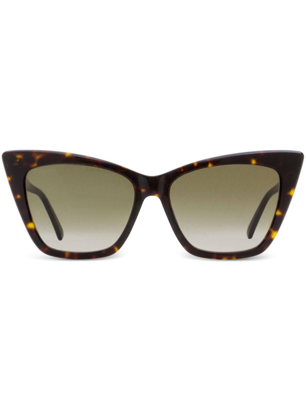 Jimmy Choo Eyewear Lucine 猫眼框太阳眼镜 - 褐色