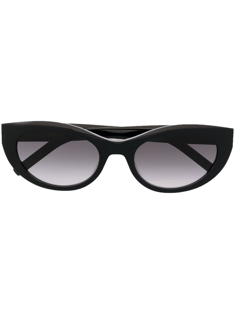 Saint Laurent Eyewear SL M115 圆形猫眼框太阳眼镜 - 黑色