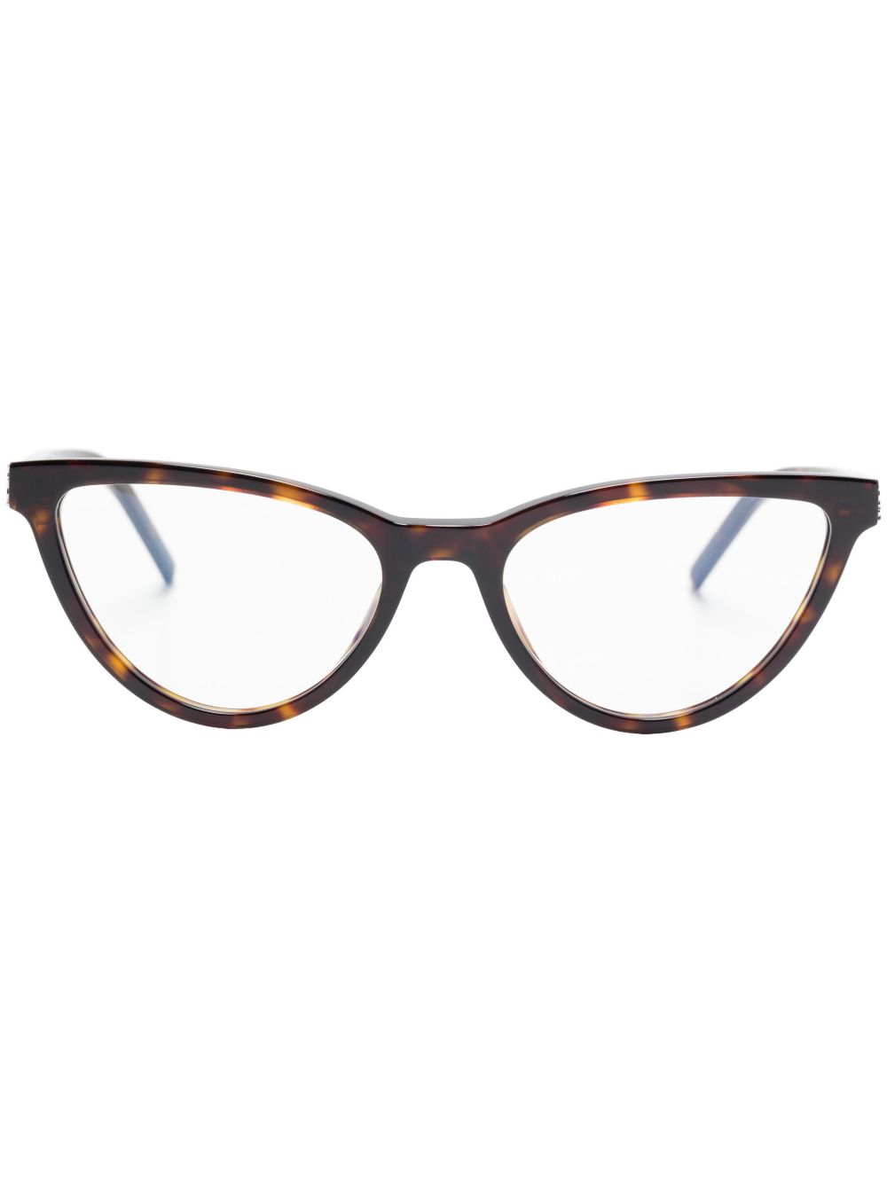 Saint Laurent Eyewear 猫眼框眼镜 - 褐色