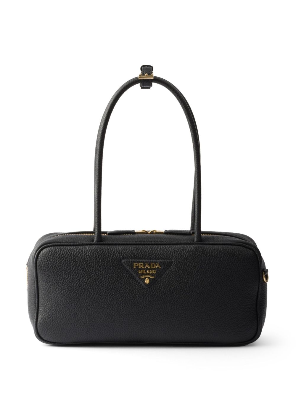 Prada 皮质手提包 - 黑色