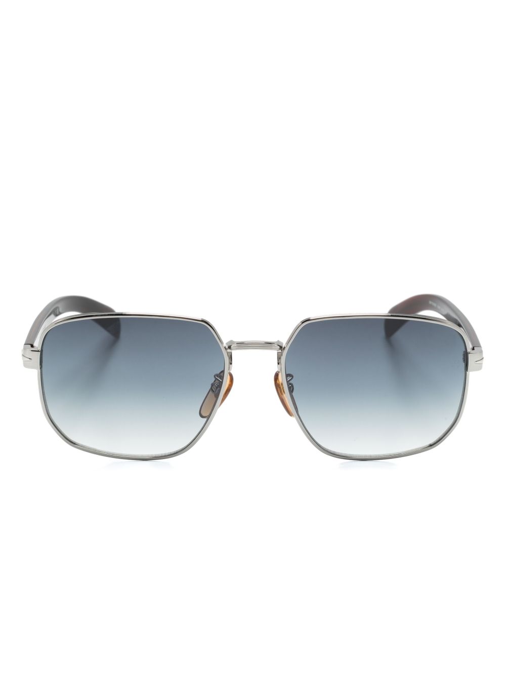 Eyewear by David Beckham DB 7121/GS 长方形框太阳眼镜 - 褐色