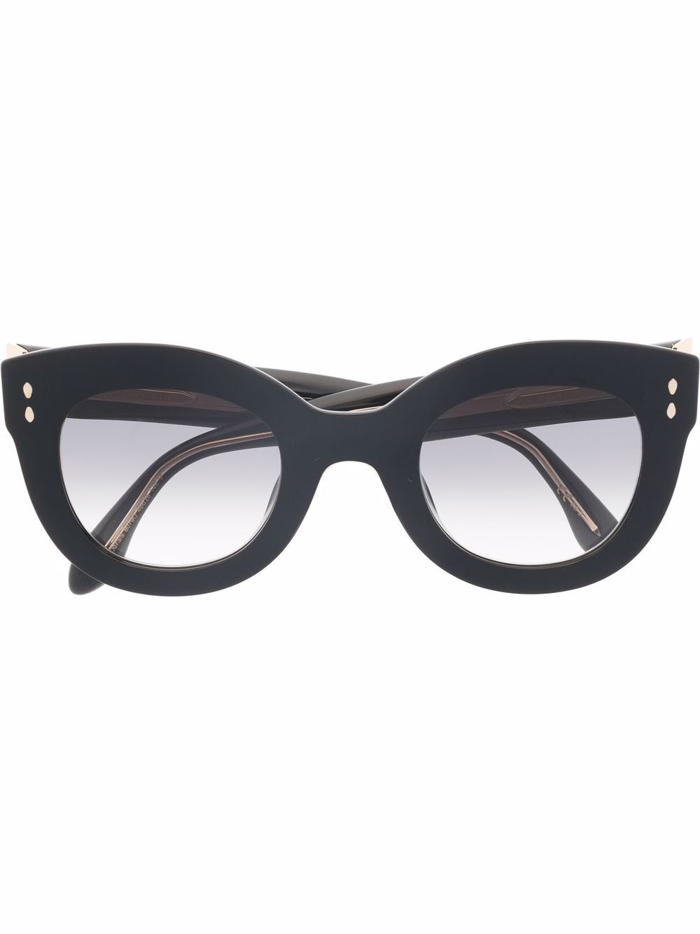 Isabel Marant Eyewear 抛光效果猫眼框眼镜 - 黑色