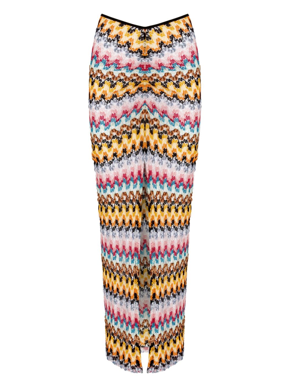 Missoni Z字形图案沙滩罩衫 - 黄色