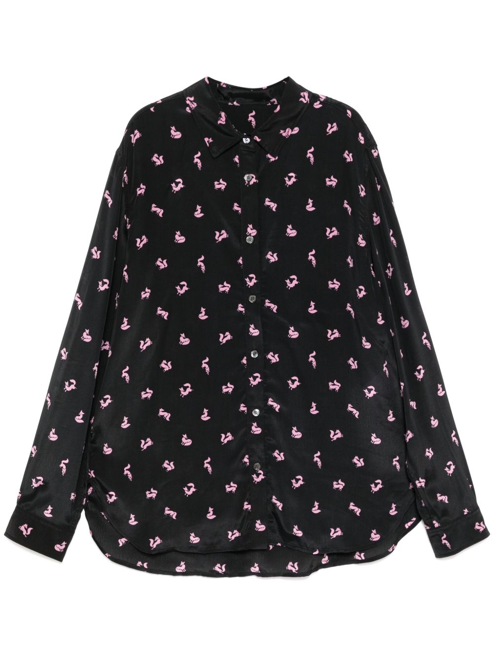 Maison Kitsuné 经典流线型衬衫 - 黑色