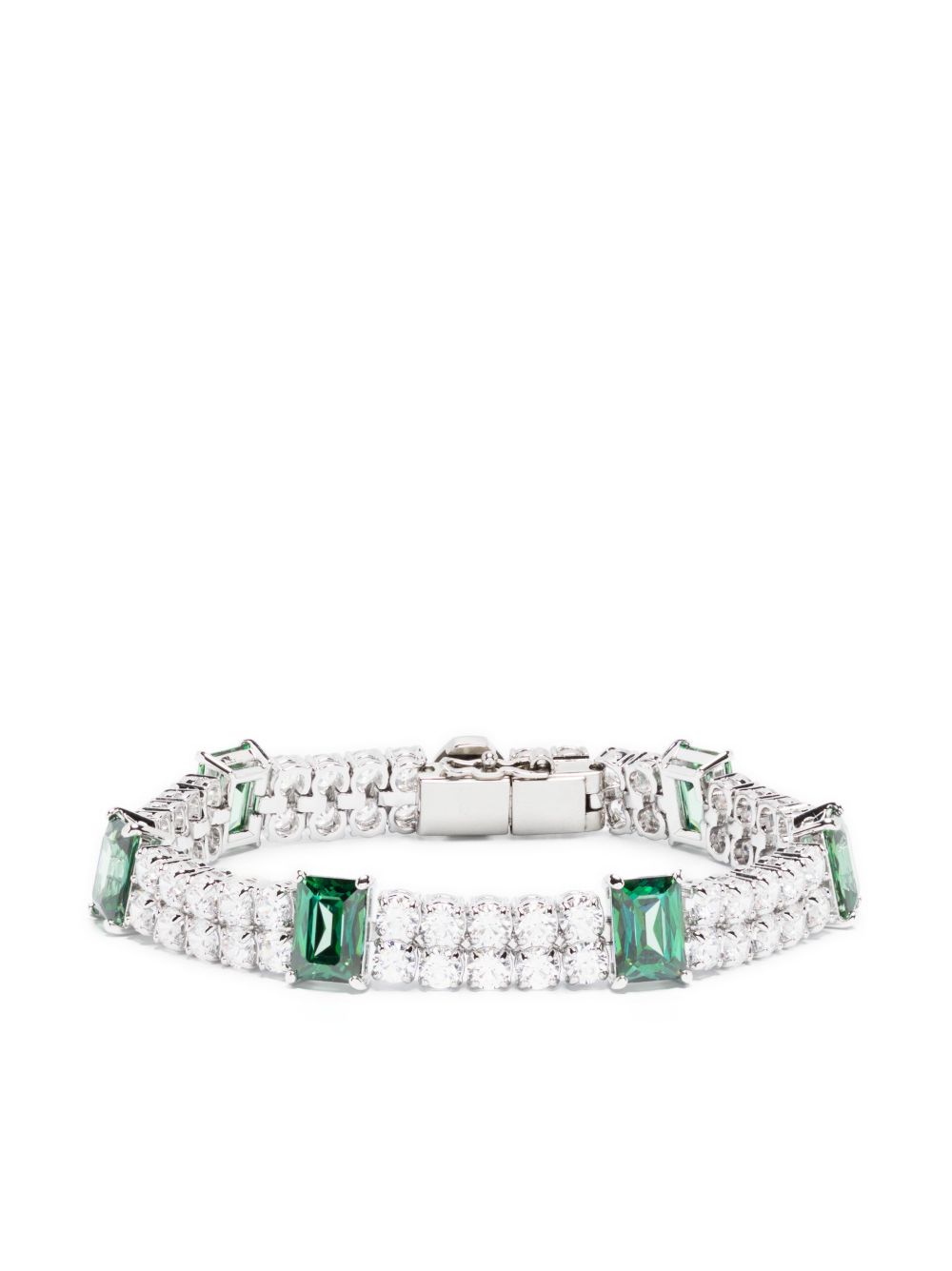 Swarovski Matrix Tennis 手链 - 银色