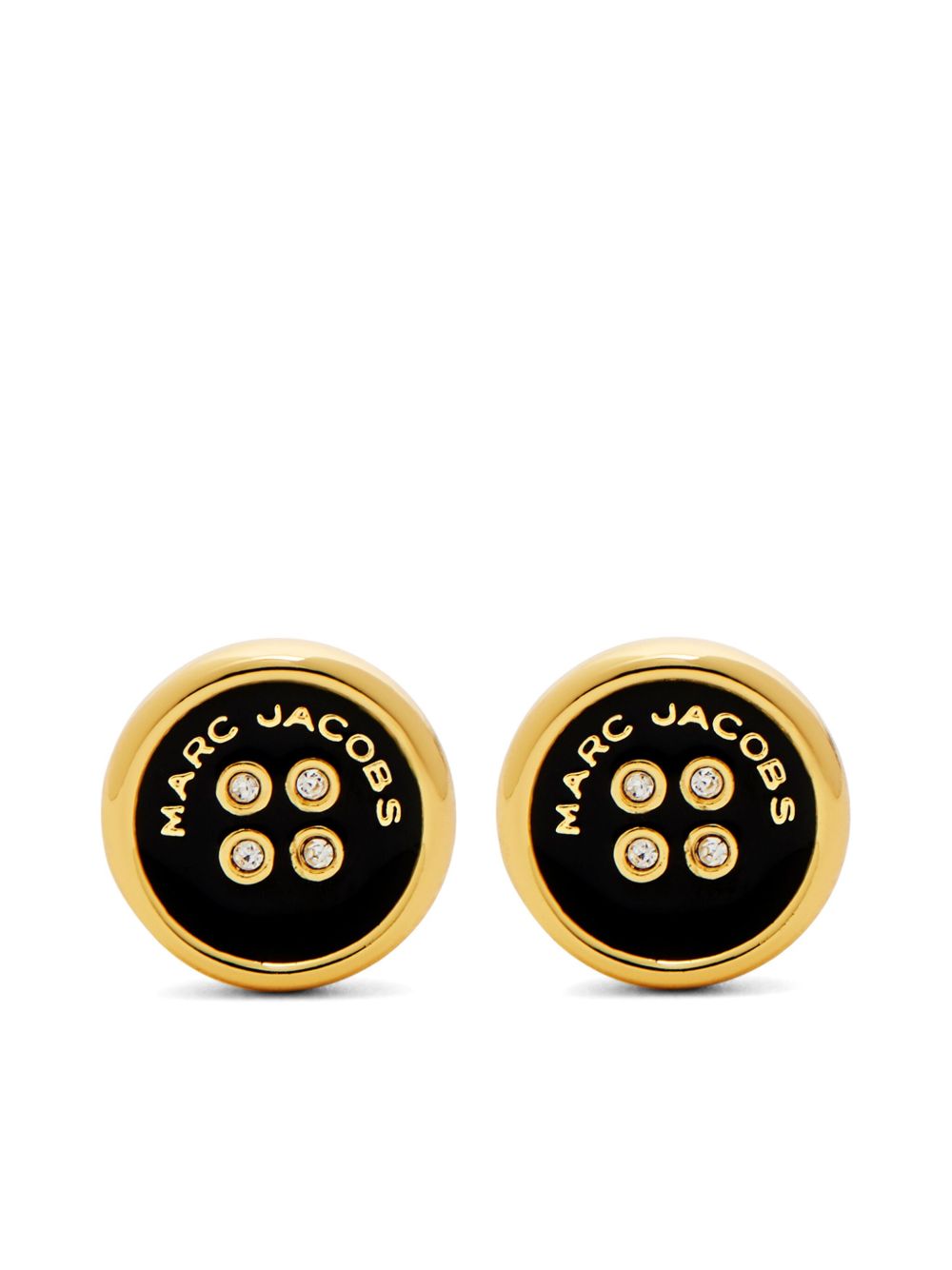 Marc Jacobs Button 耳环 - 金色