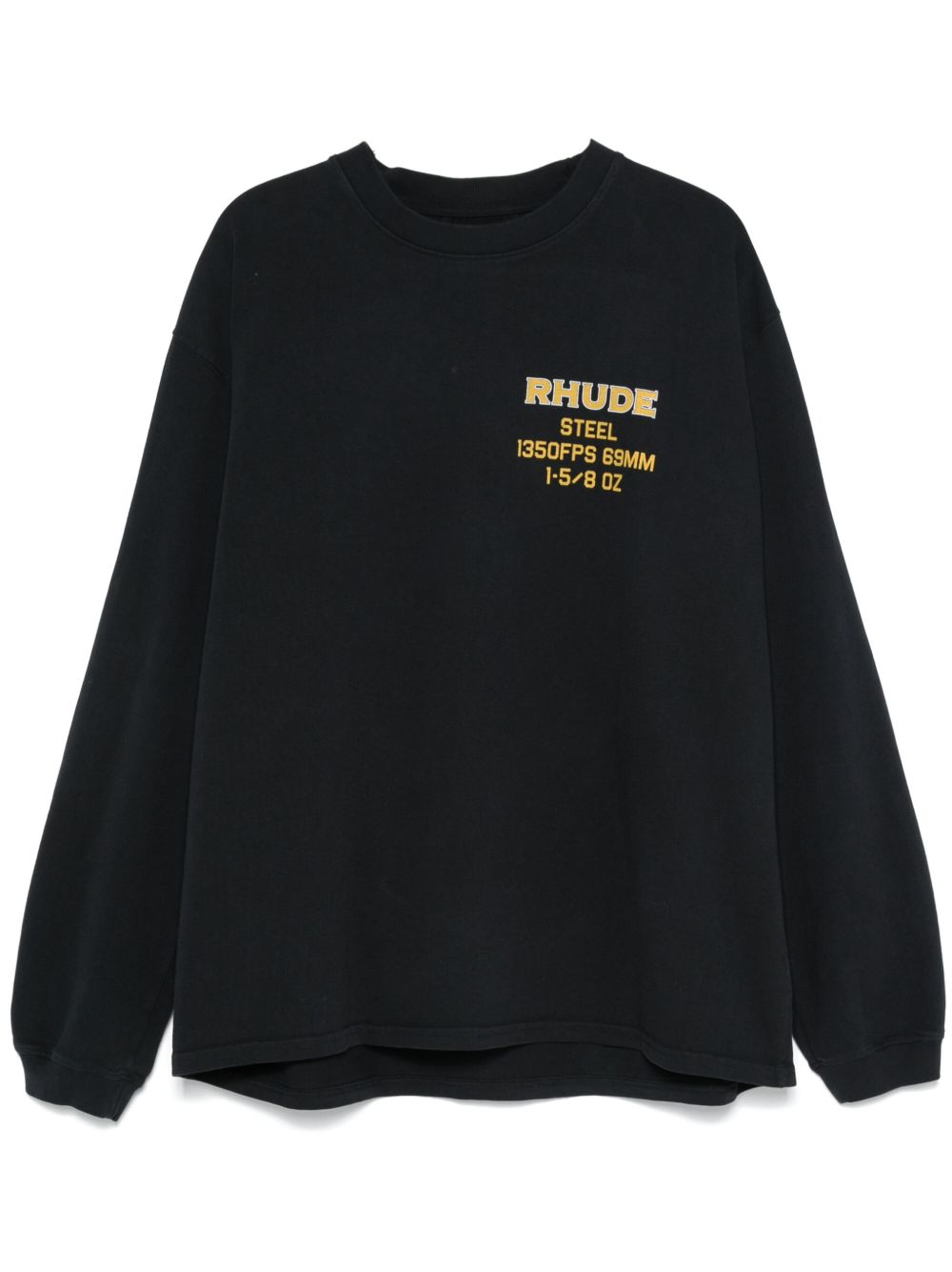 RHUDE logo-print sweatshirt - 蓝色