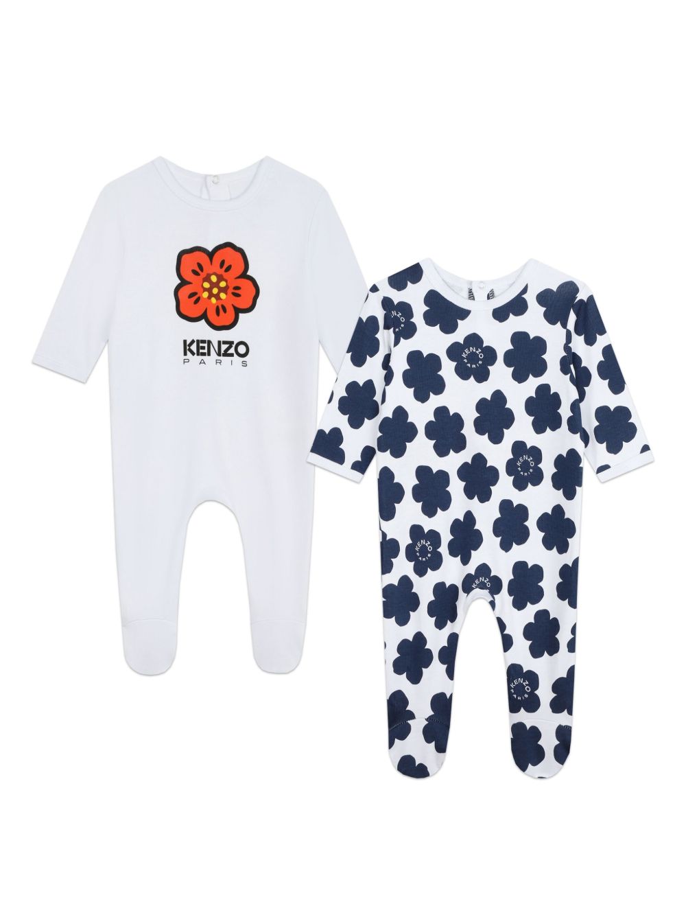 Kenzo Kids Boke Flower 棉睡衣套装（两件装） - 白色