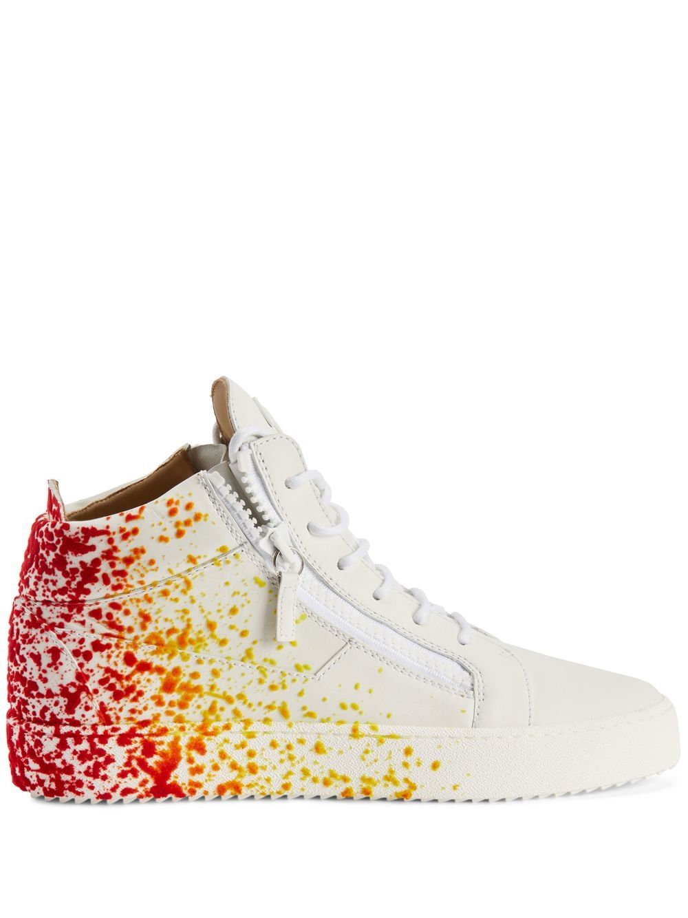 Giuseppe Zanotti Kriss 高帮运动鞋 - 白色
