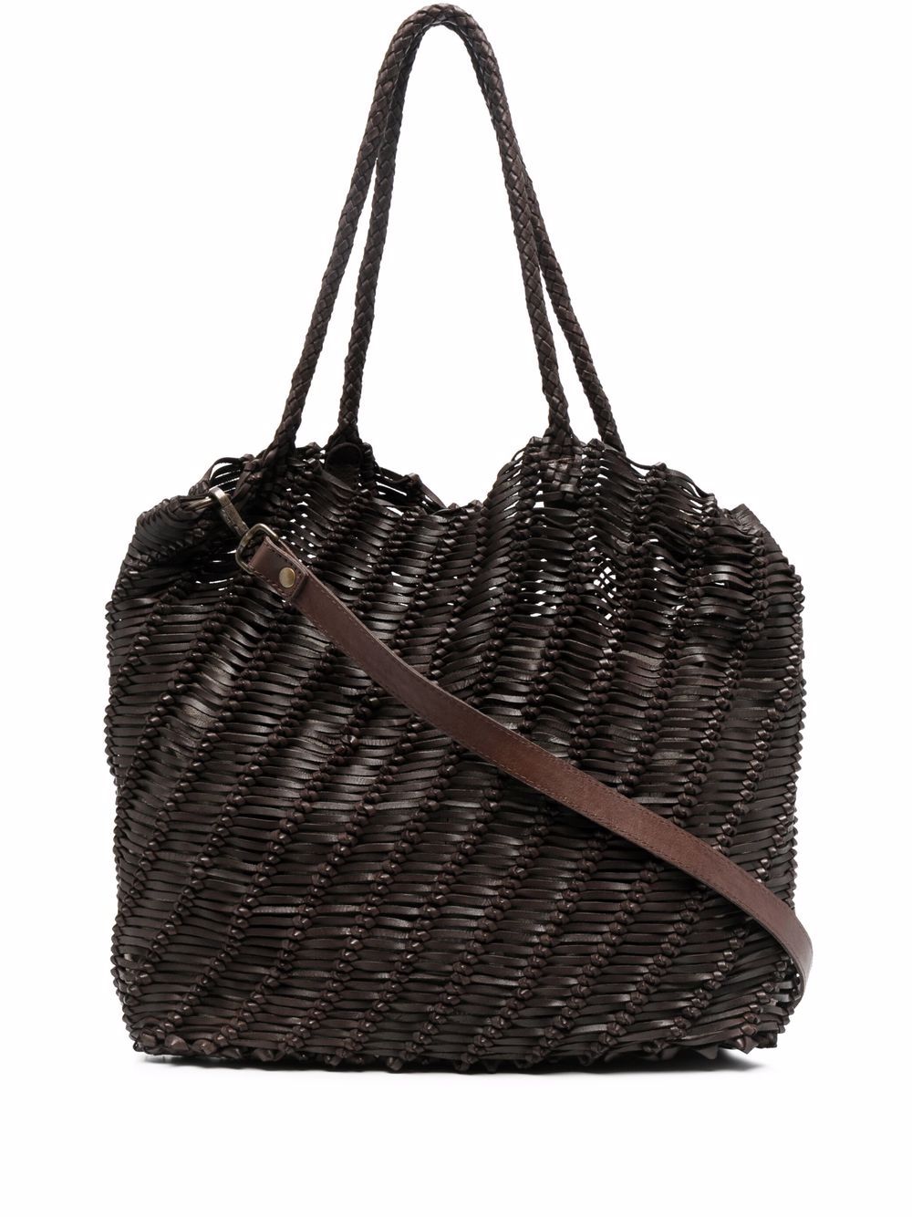 Officine Creative Susan 02 编织手提包 - 褐色