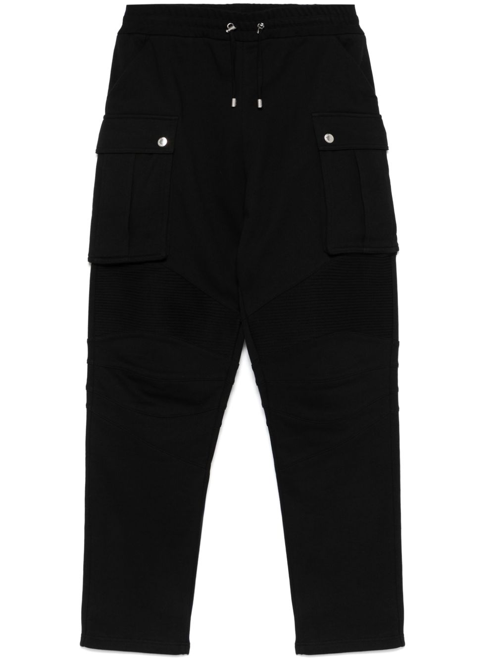 Balmain 罗纹拼接运动裤 - 黑色