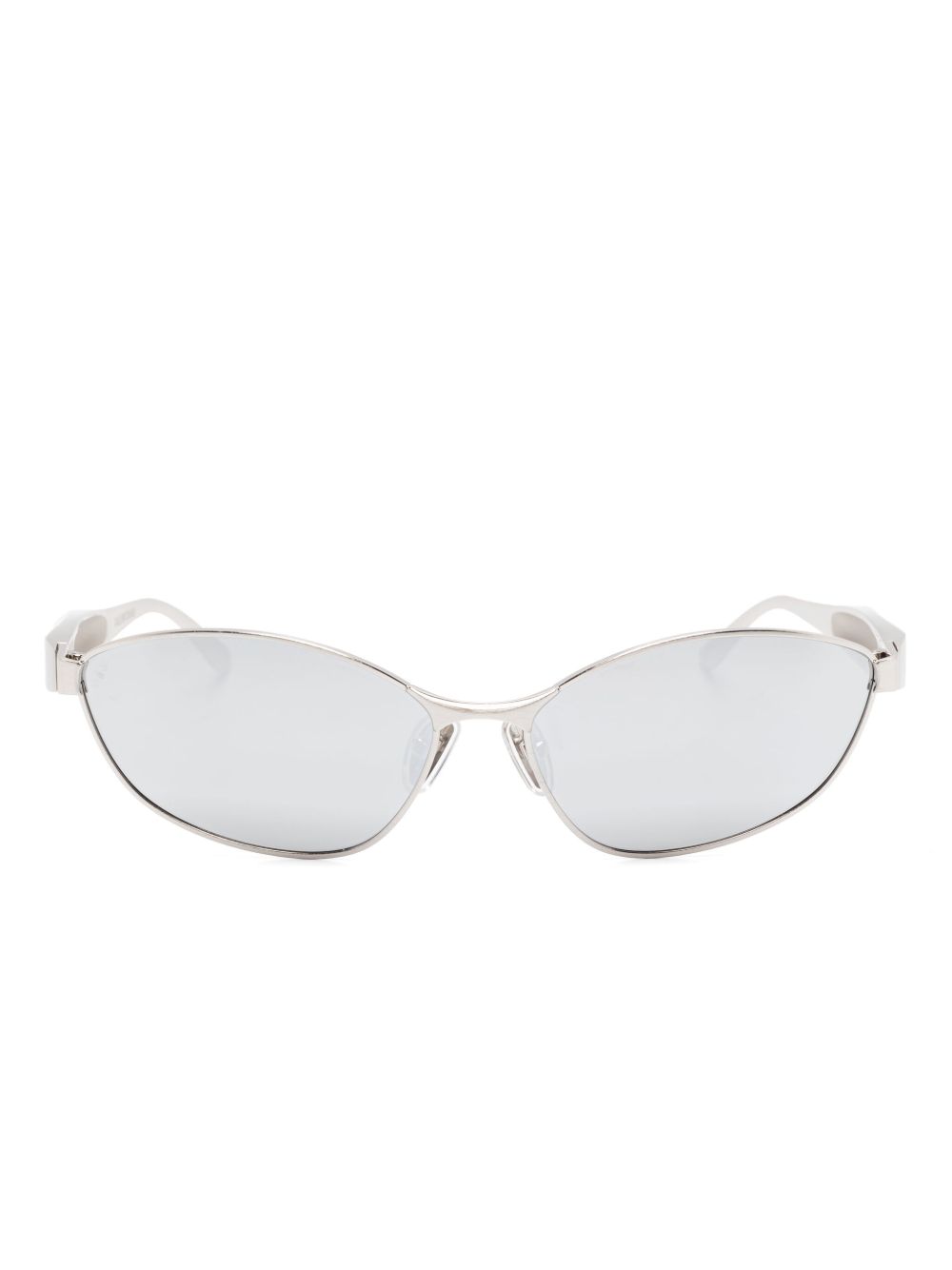 Balenciaga Eyewear 猫眼框太阳眼镜 - 银色