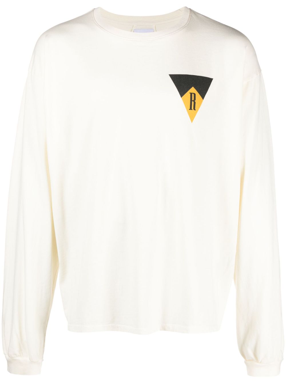 RHUDE Blood And Mud logo印花棉毛衣 - 白色