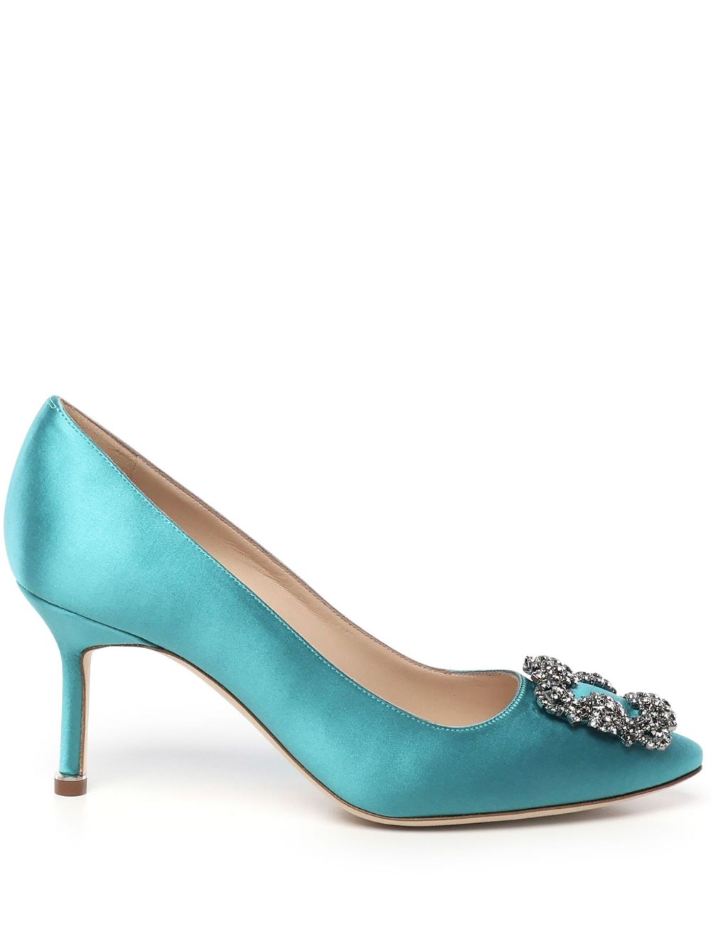 Manolo Blahnik Hangisi 中跟鞋（7厘米） - 蓝色