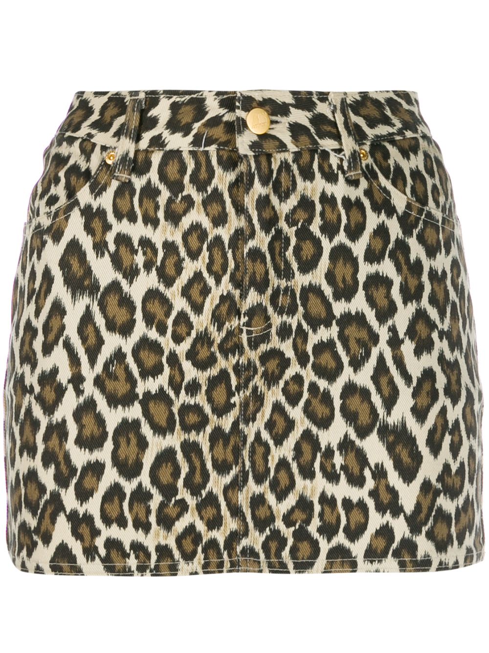 Jean Paul Gaultier Pre-Owned 猎豹纹半身裙 - 中性色