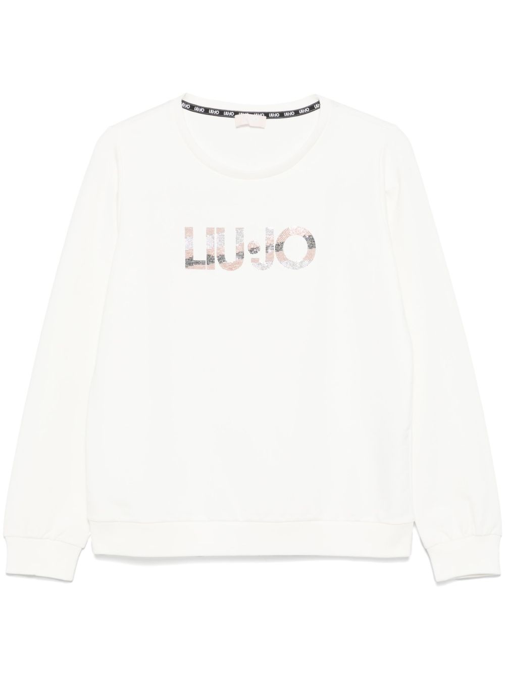 LIU JO logo缀饰卫衣 - 白色