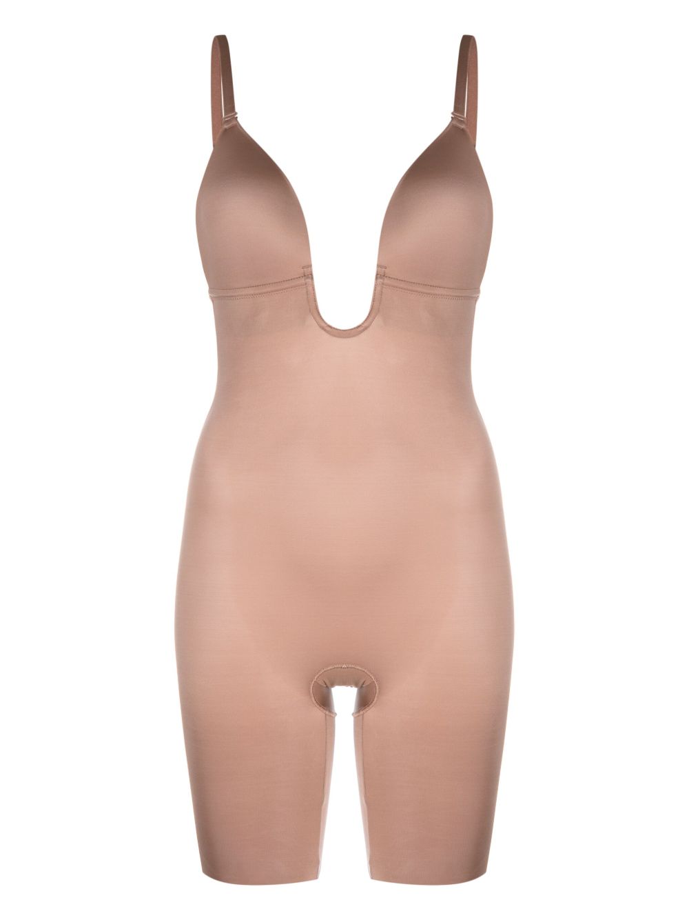 SPANX Suit Your Fancy Plunge 露背连体衣 - 褐色