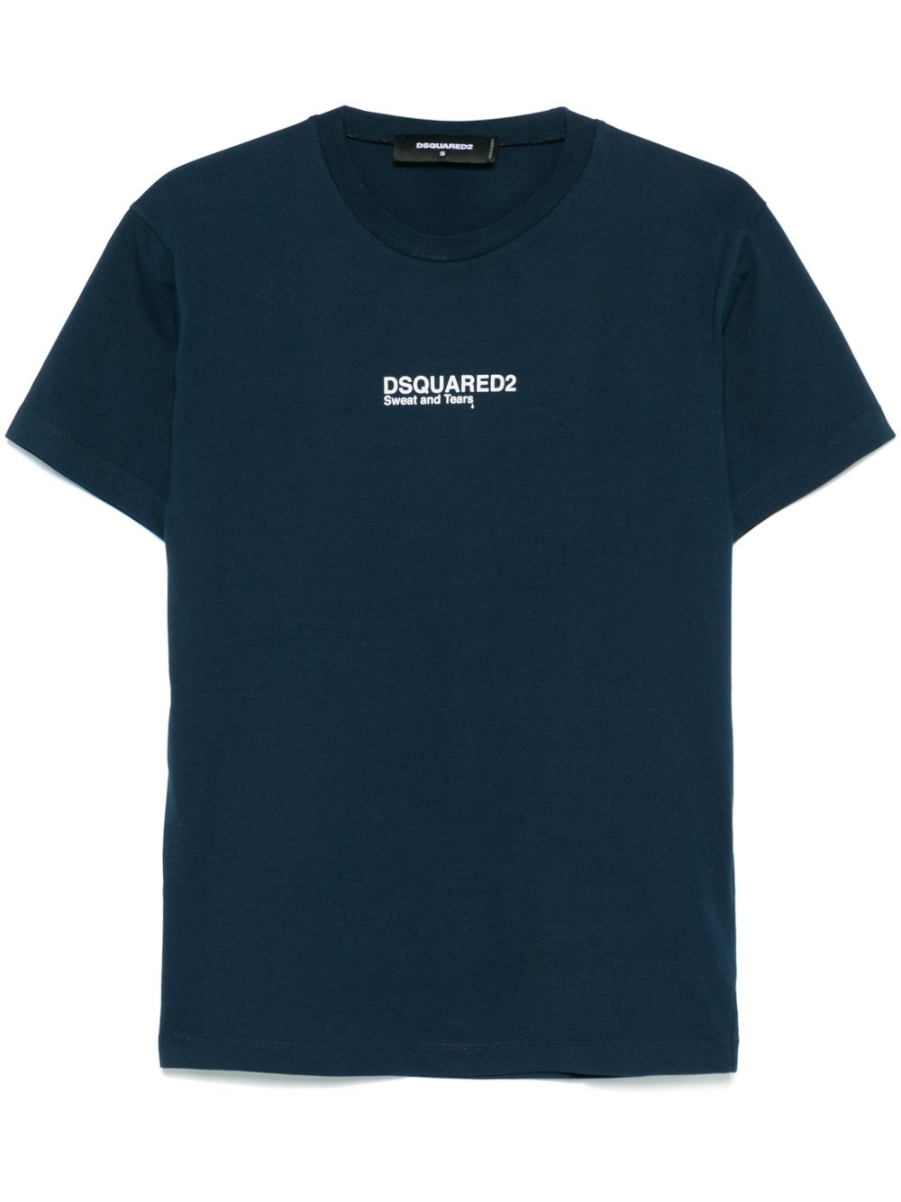 DSQUARED2 logo印花T恤 - 蓝色
