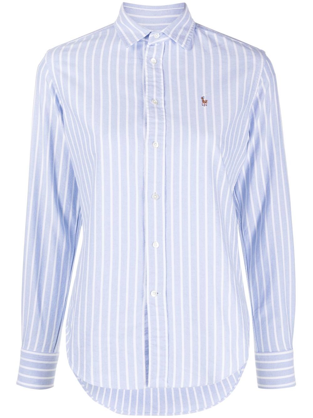 Polo Ralph Lauren Polo Pony 条纹图案衬衫 - 蓝色