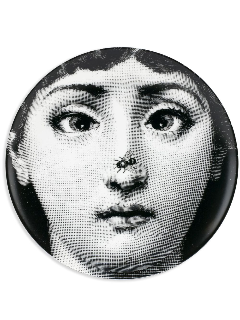 Fornasetti Tema E Variazioni N363 壁饰盘（26厘米） - 黑色