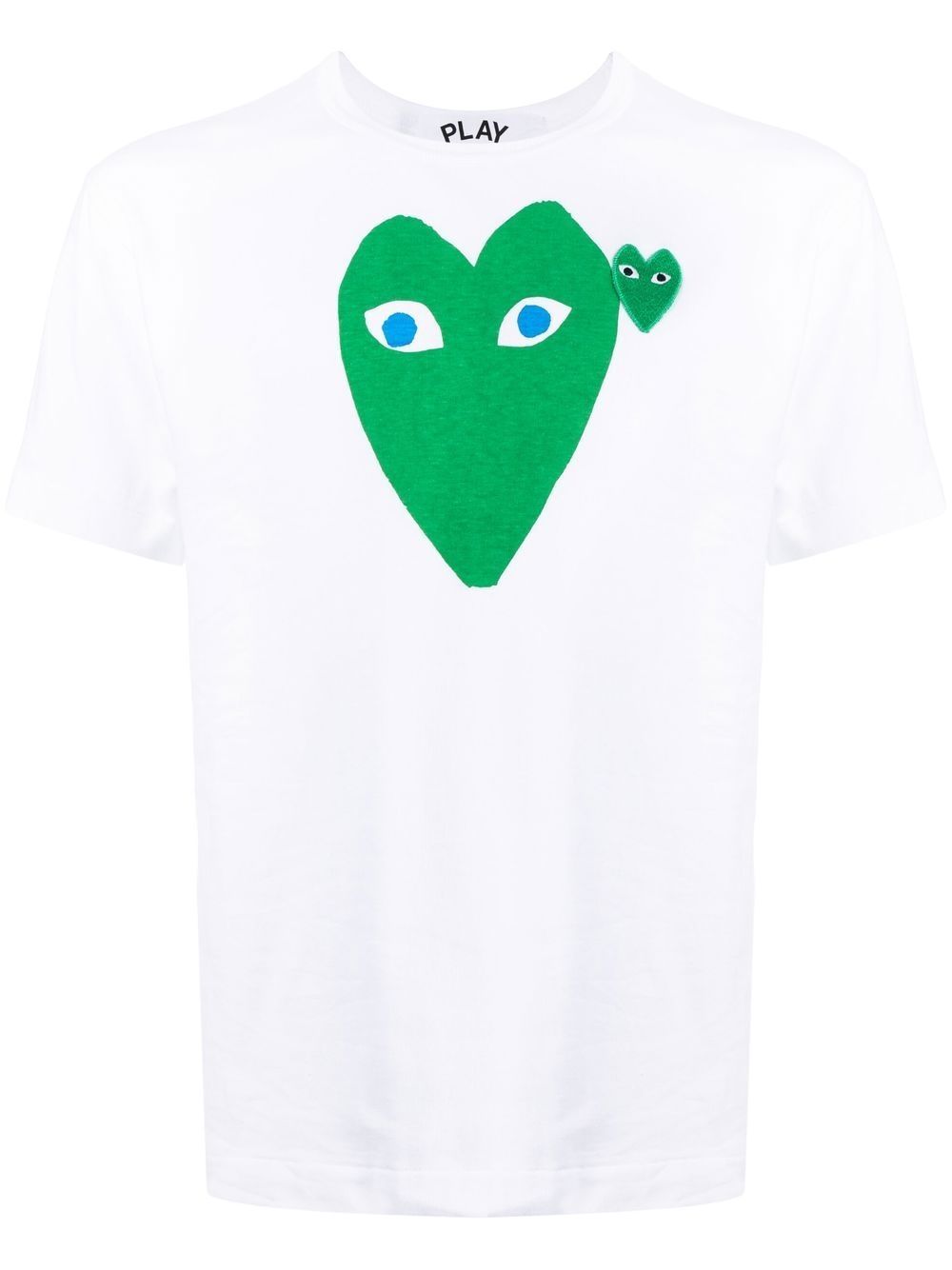 Comme Des Garçons Play 爱心印花棉T恤 - 白色