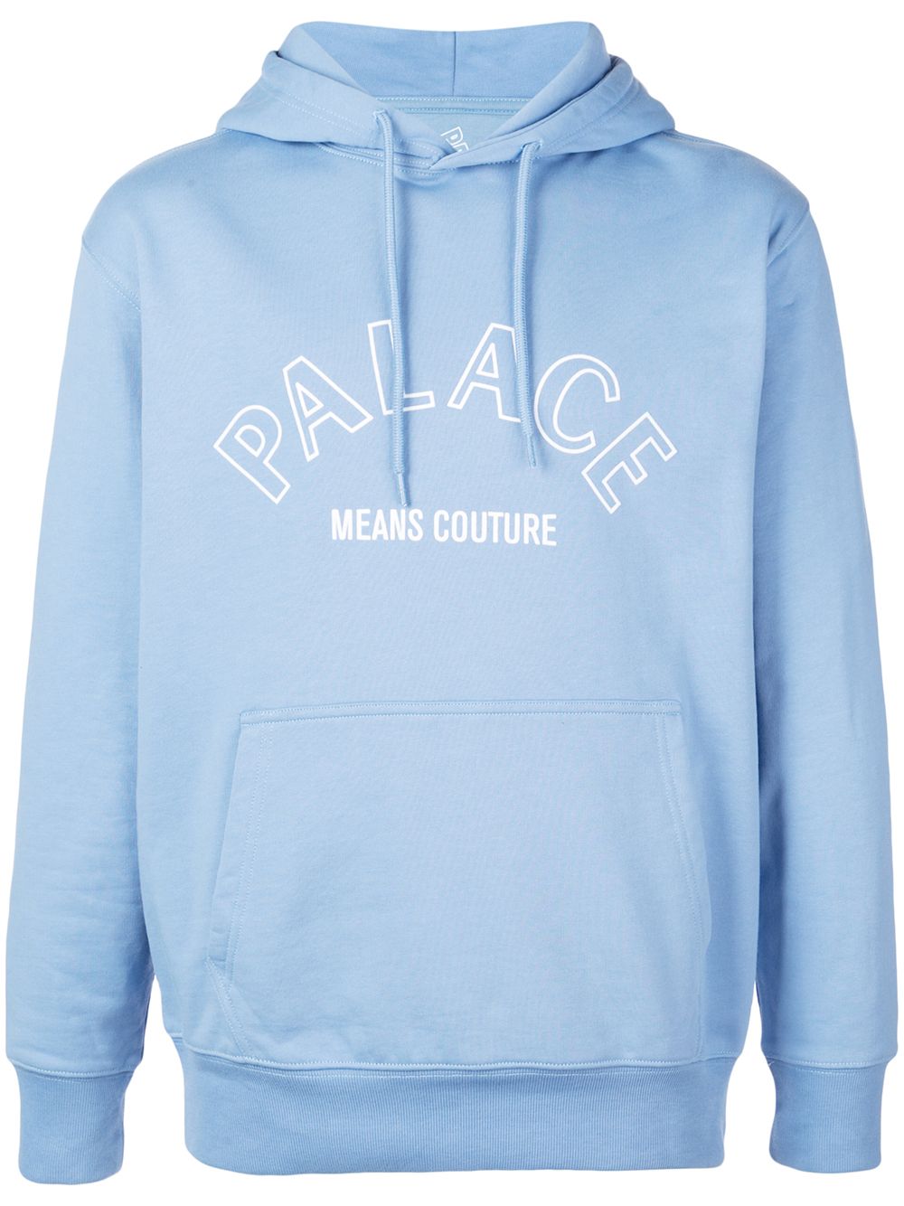 Palace logo印花连帽衫 - 蓝色