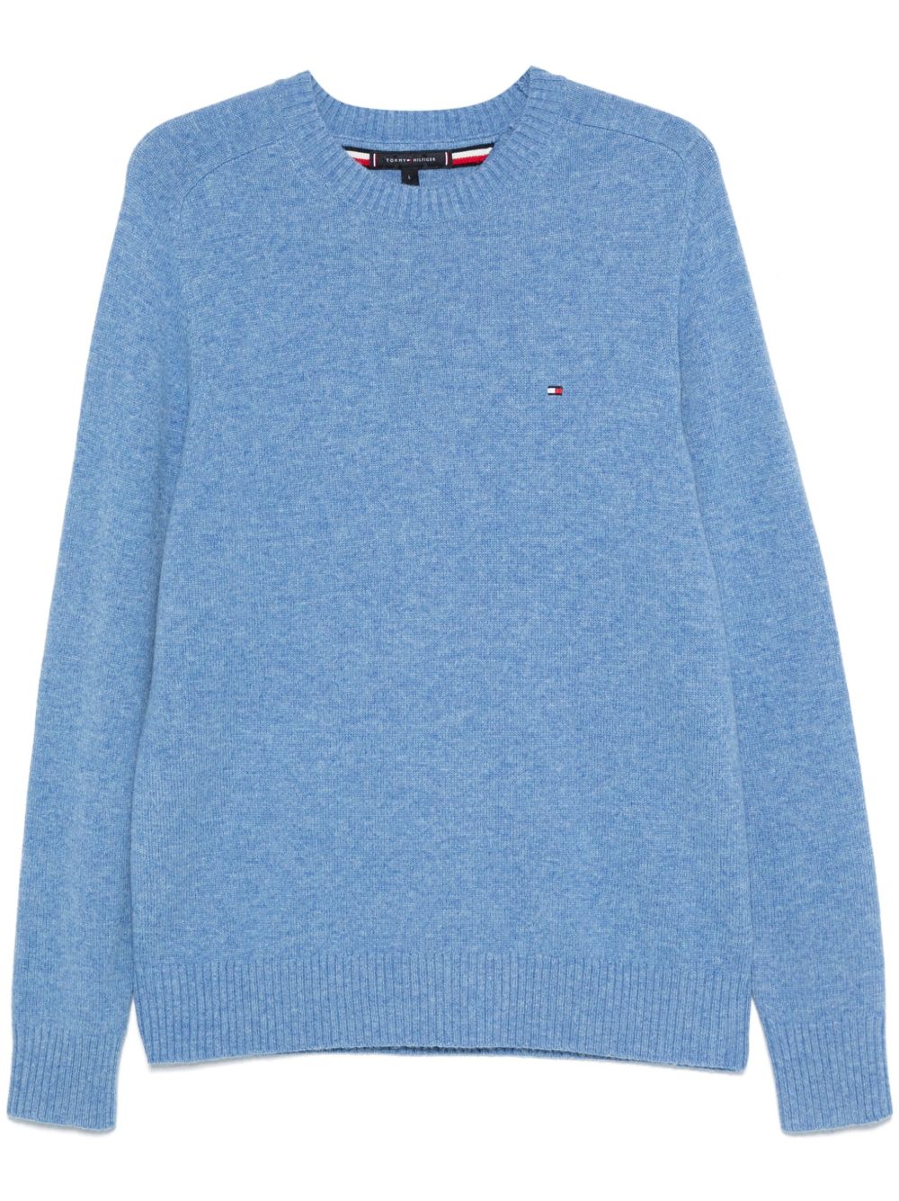 Tommy Hilfiger 圆领羊毛毛衣 - 蓝色