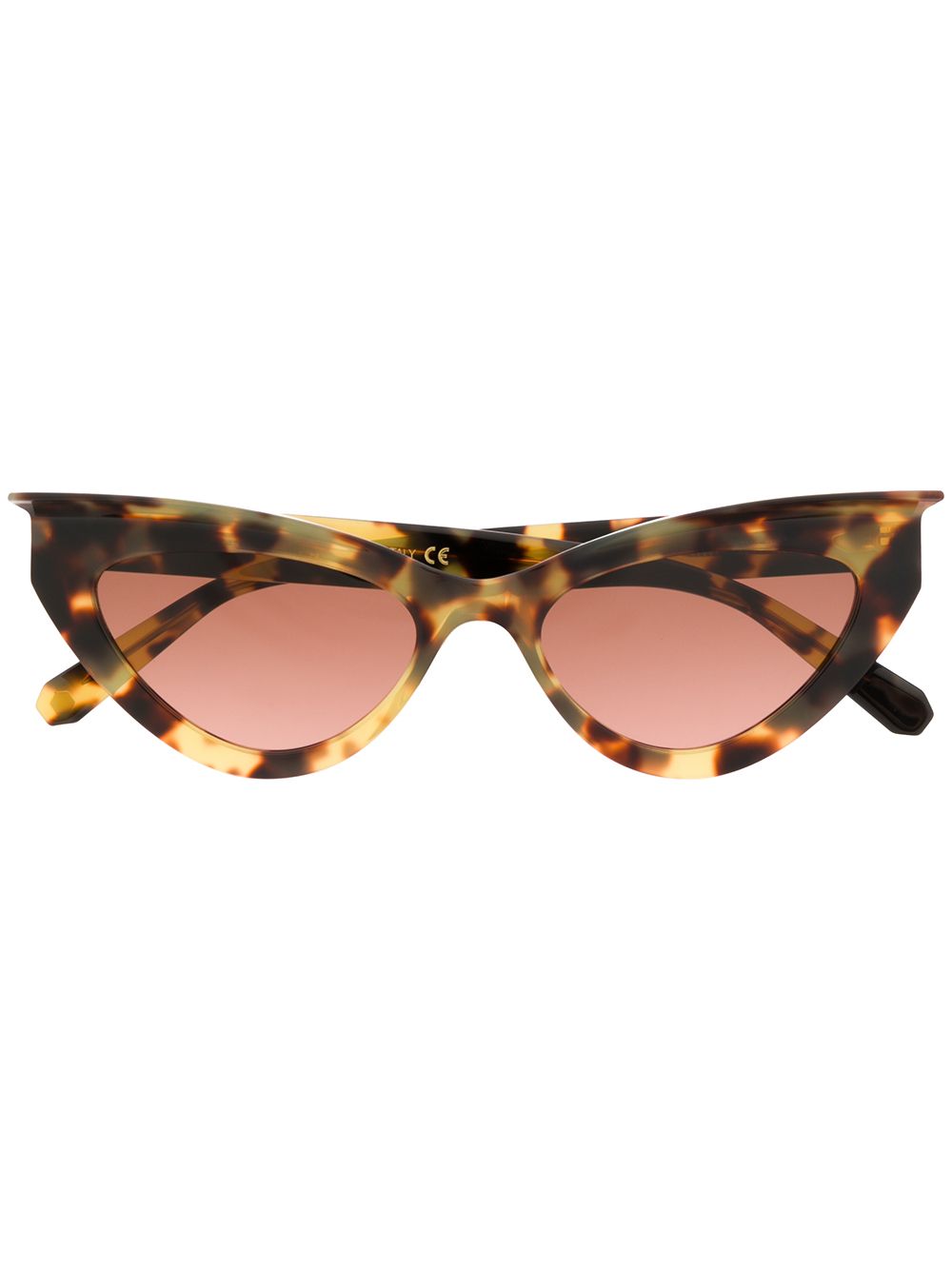 Philipp Plein 猫眼框太阳眼镜 - 褐色