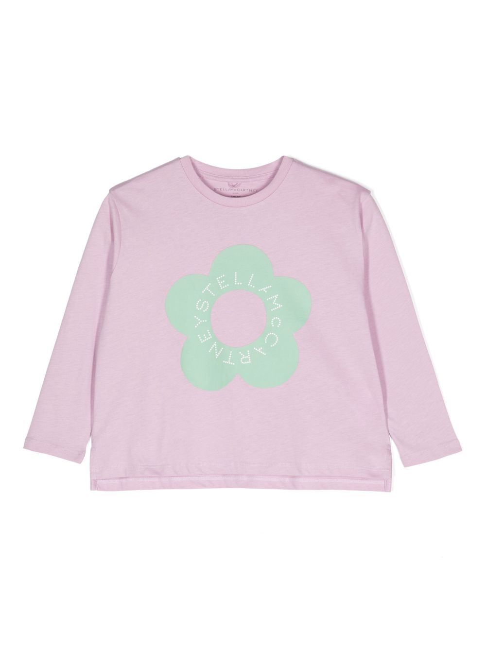 Stella McCartney Kids 花卉印花棉衬衫 - 粉色