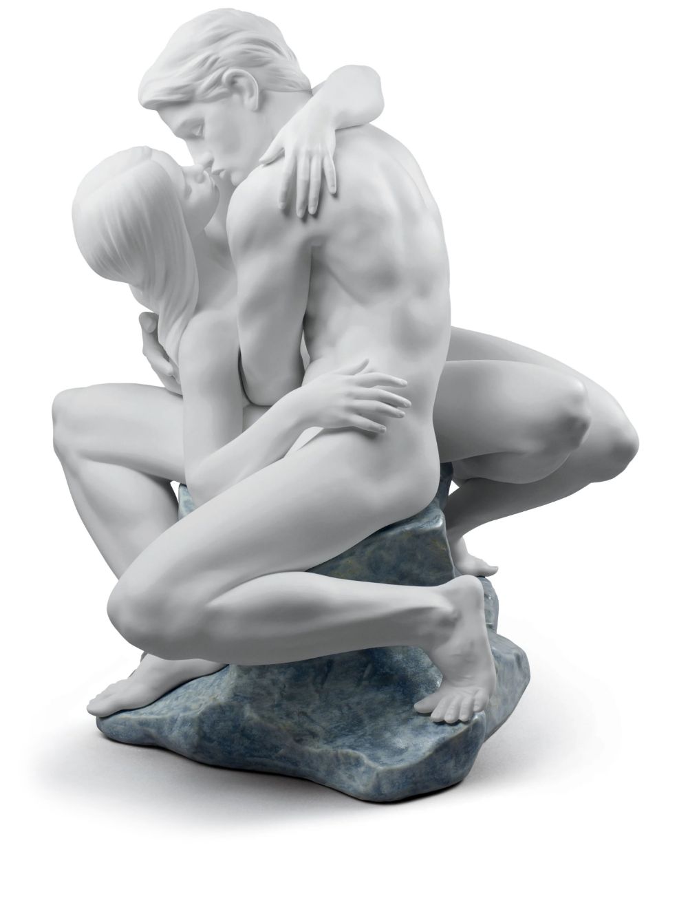 Lladró Passionate Kiss Couple 雕塑品 - 白色