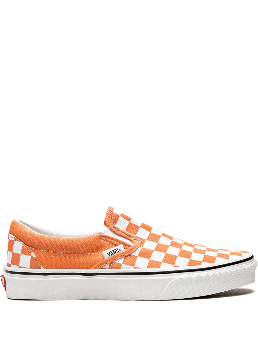 Vans "Classic Checkerboard ""Cadmium Orange"" 套穿式板鞋" - 橘色