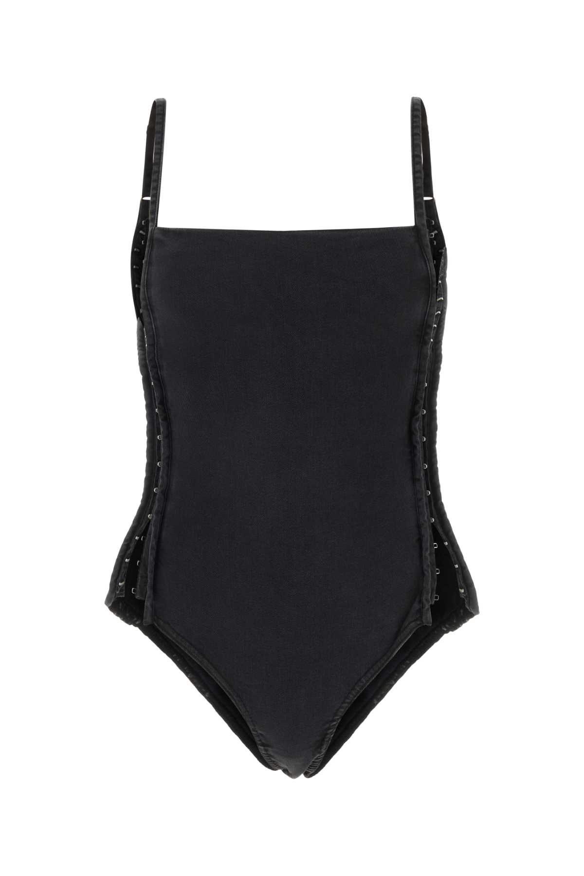 Y/Project Black Stretch Cotton Bodysuit
