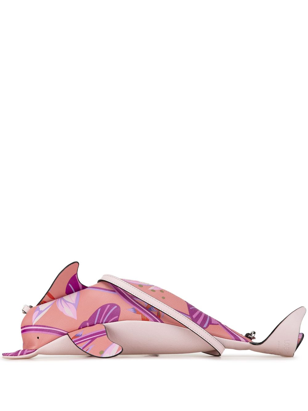 Loewe Pre-Owned Paula's Ibiza Printed Dolphin 斜挎包（2010-2023年典藏款） - 粉色