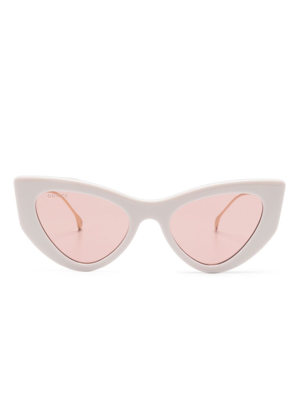 Gucci Eyewear Double G 猫眼框太阳眼镜 - 中性色